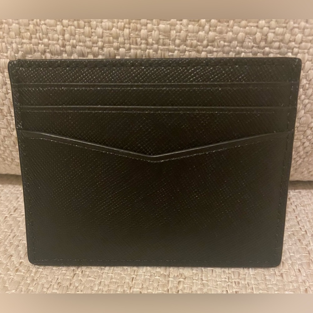 Kate Spade Card Holder Black Saffiano Leather - Picture 3 of 3